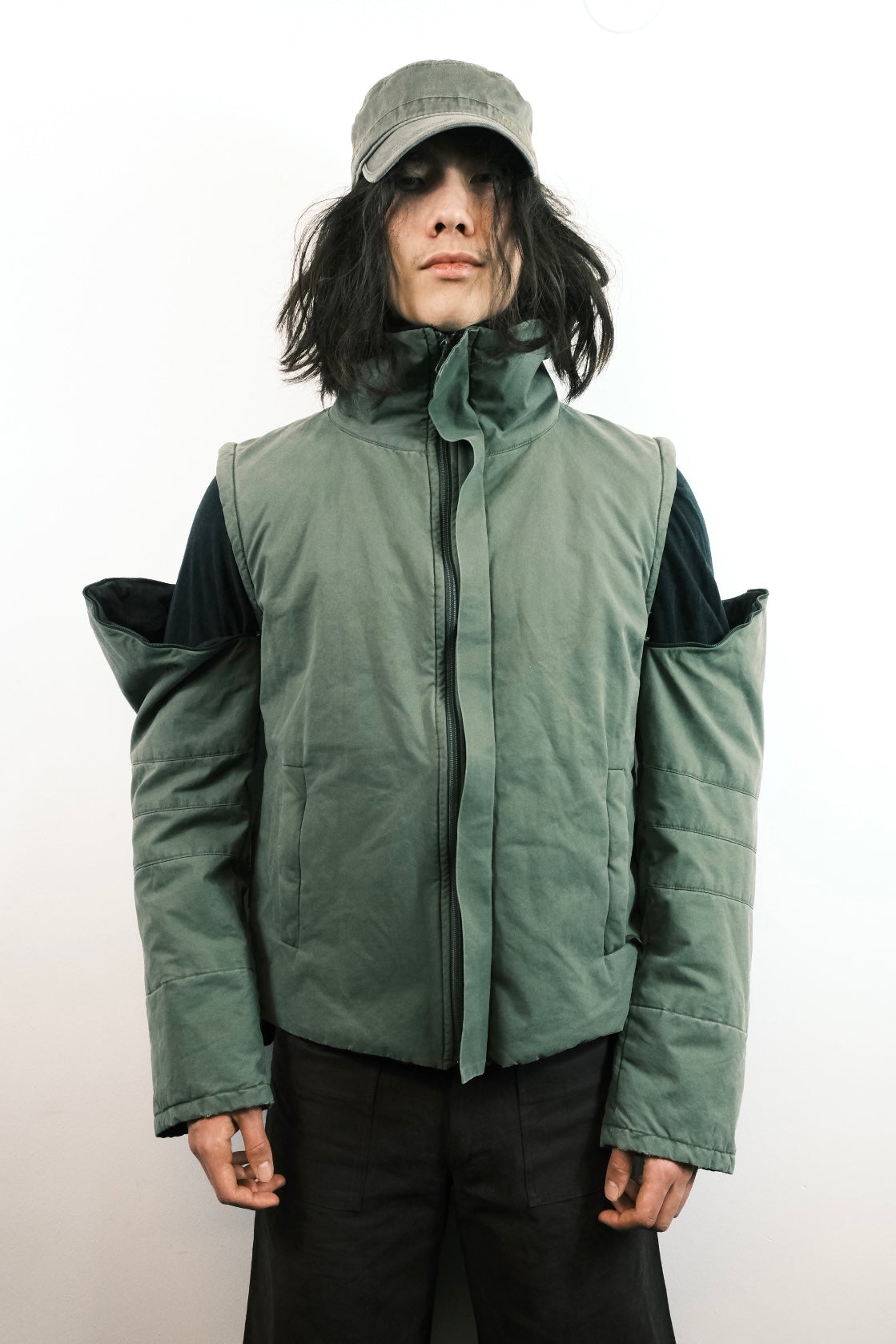 Christophe Lemaire FW99 ‘Back Stash’ Articulated Extendable Sleeve Jacket