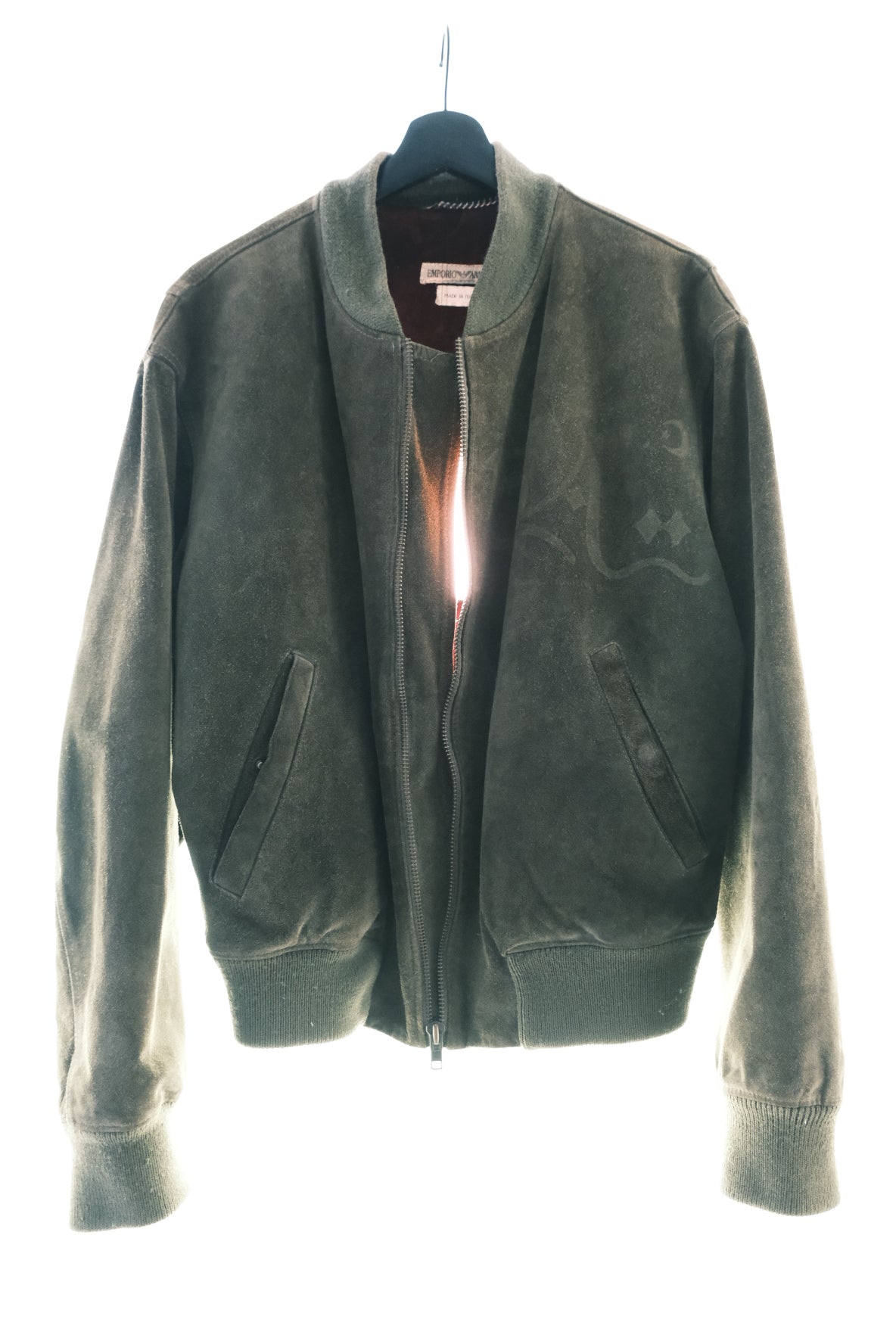 Emporio Armani AW89 ‘Embossed’ Leather Bomber