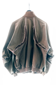 Issey Miyake Men 1980s Articulated Stretch Seam Bomber with Exaggerated Back Vents.