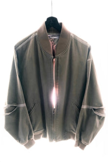 Issey Miyake Men 1980s Articulated Stretch Seam Bomber with Exaggerated Back Vents.