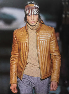 Gucci Tom Ford FW00 ‘Articulated Biker’ Quilted Piping Jacket