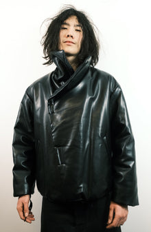 Emporio Armani AW1999 Asymmetric Spandex Wrap Jacket