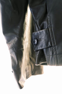 Issey Miyake FW1992 ‘Neck-Pillow’ Leather Jacket with Concealed Hood.
