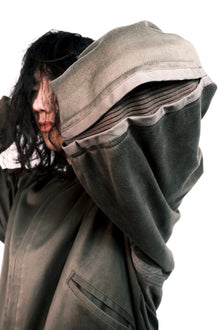 Issey Miyake Men 1980s Articulated Stretch Seam Bomber with Exaggerated Back Vents.