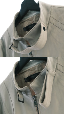 Calvin Klein Collection “Spiral” Patched Leather Biker