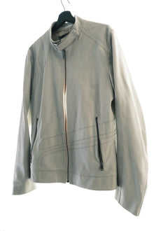 Calvin Klein Collection “Spiral” Patched Leather Biker