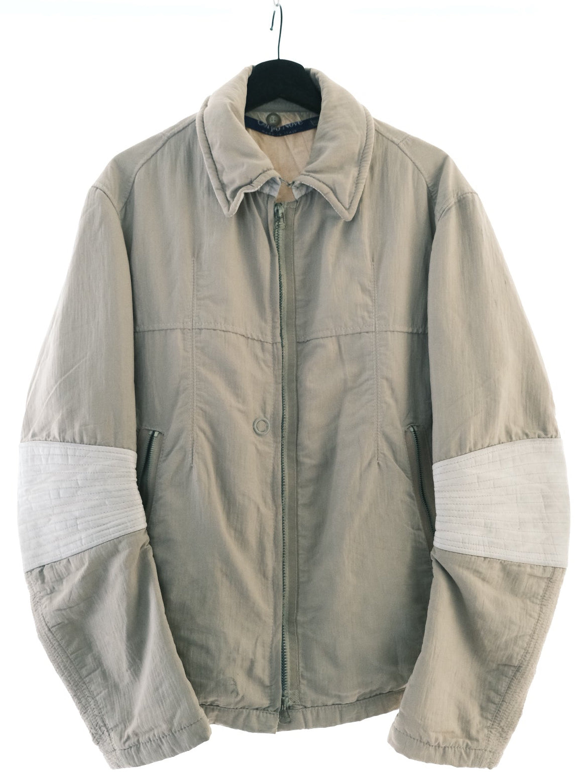 Corpo Nove 1990s ‘Wire Collar’ Leather Articulated Jacket