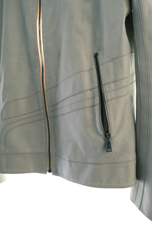 Calvin Klein Collection “Spiral” Patched Leather Biker